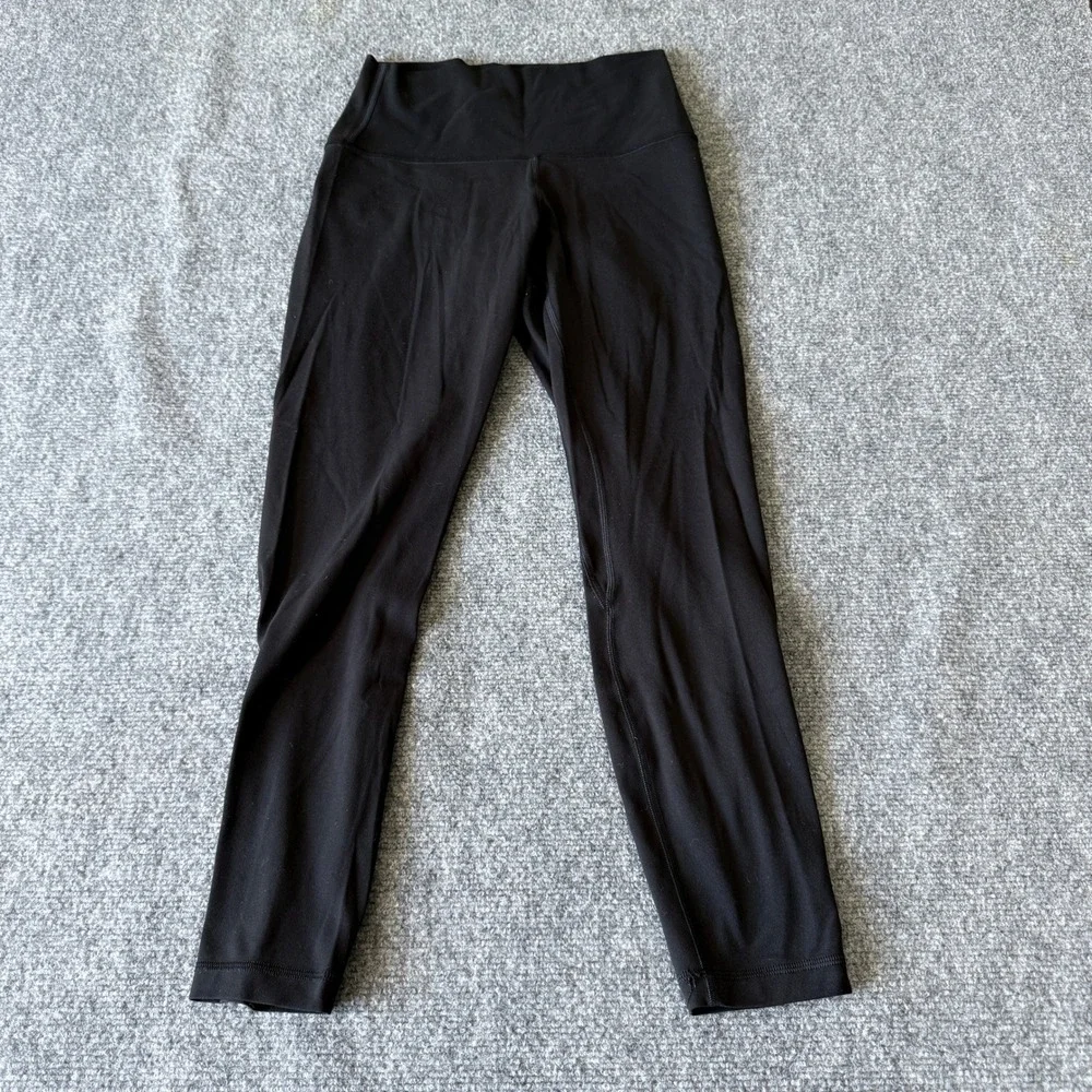 Lululemon Align High-Rise Pant 25 Black Nulu‎ Yoga Leggings Size 6 LW5CT3S